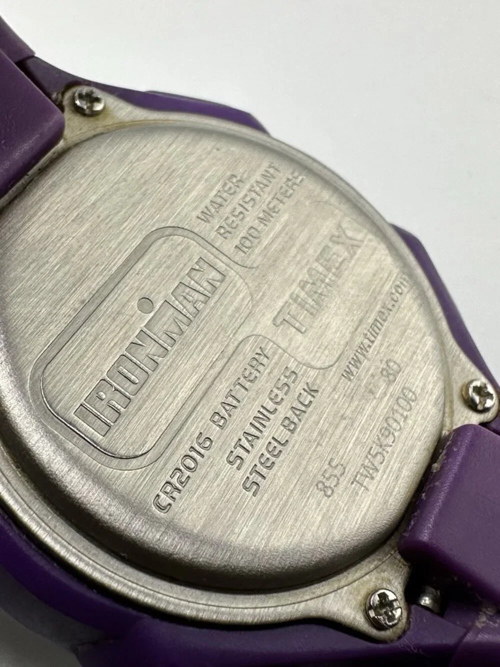 3/$30 Timex Triathlon Ironman Digital Watch Women Purple Water Resistant